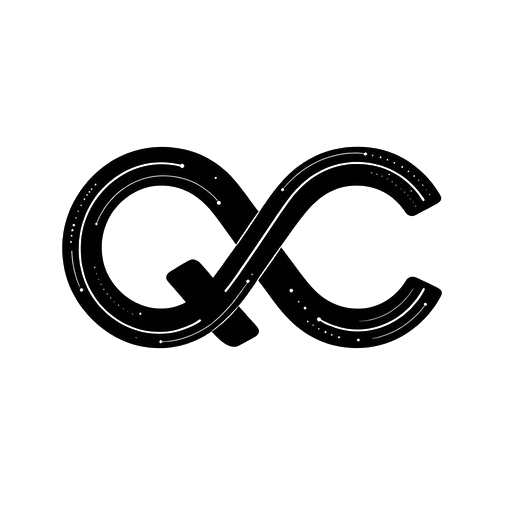 翘楚 QIAOCHU AI 电路线条 Logo